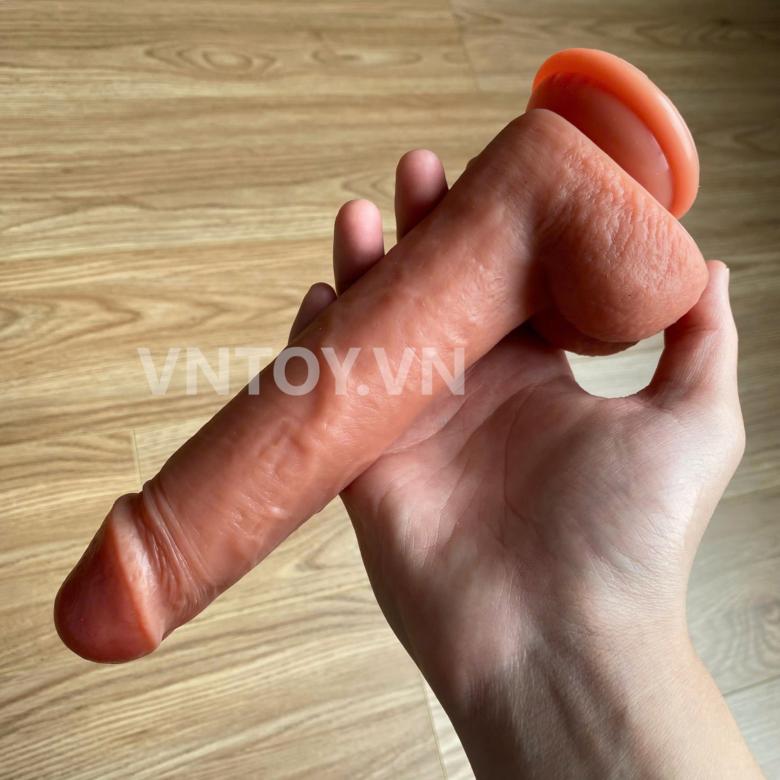 Dương vật giả 2 lớp gắn tường size to dài 22cm đường kính 4cm