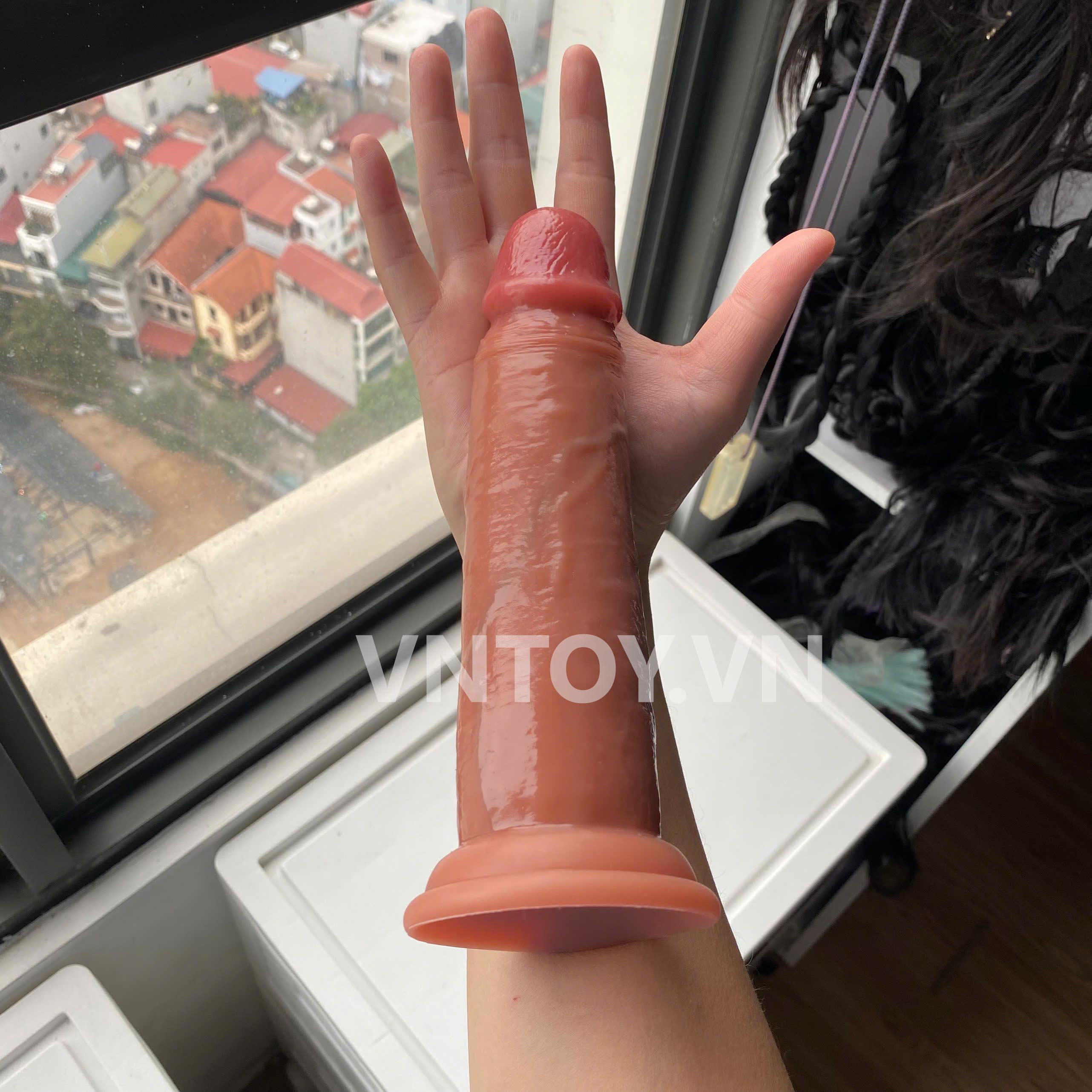 Dương vật giả 2 lớp to khủng size châu Phi