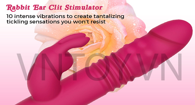 Dương vật giả cầm tay Rabbit rung thụt sưởi ấm