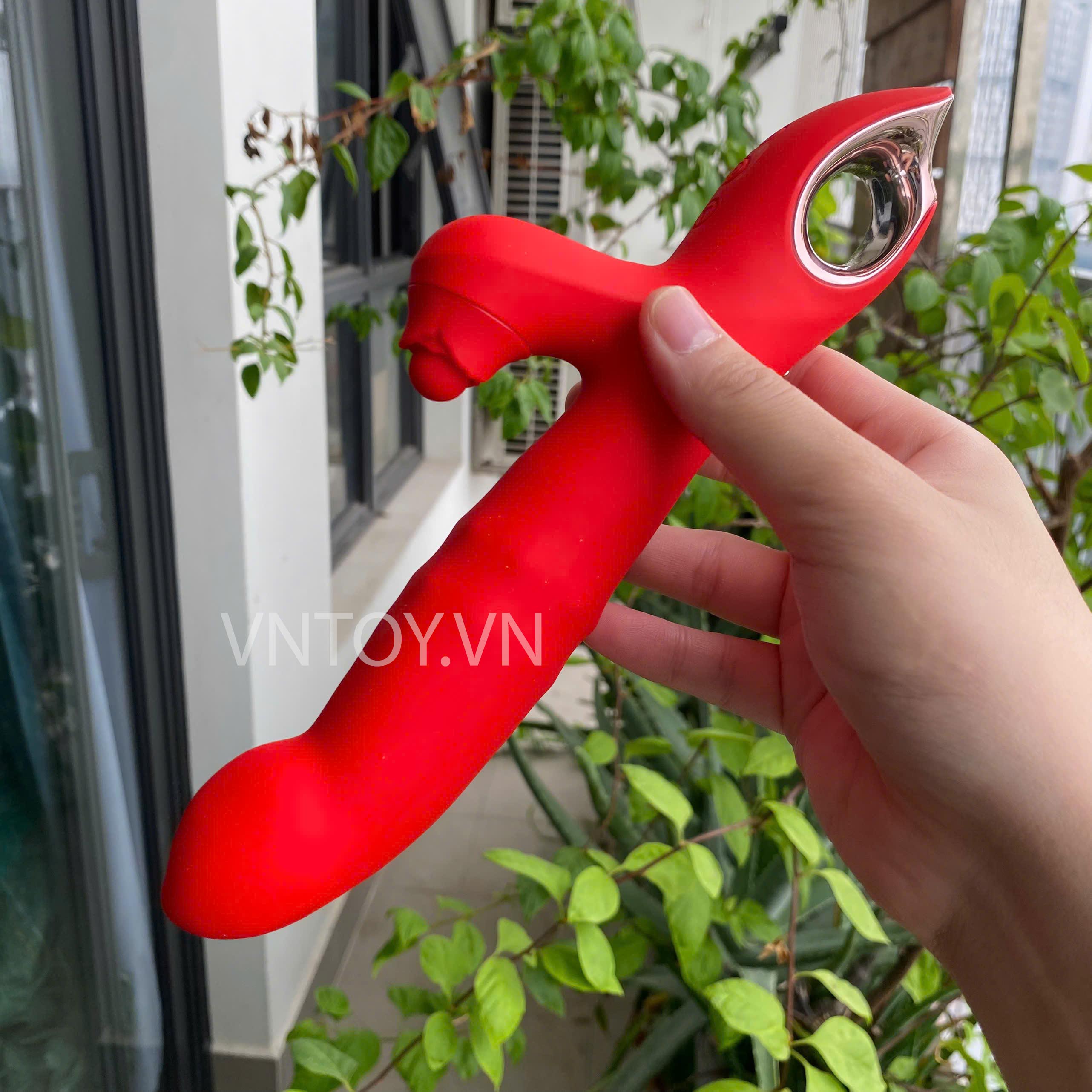 Dương vật giả cao cấp vòng bi rung móc bướm