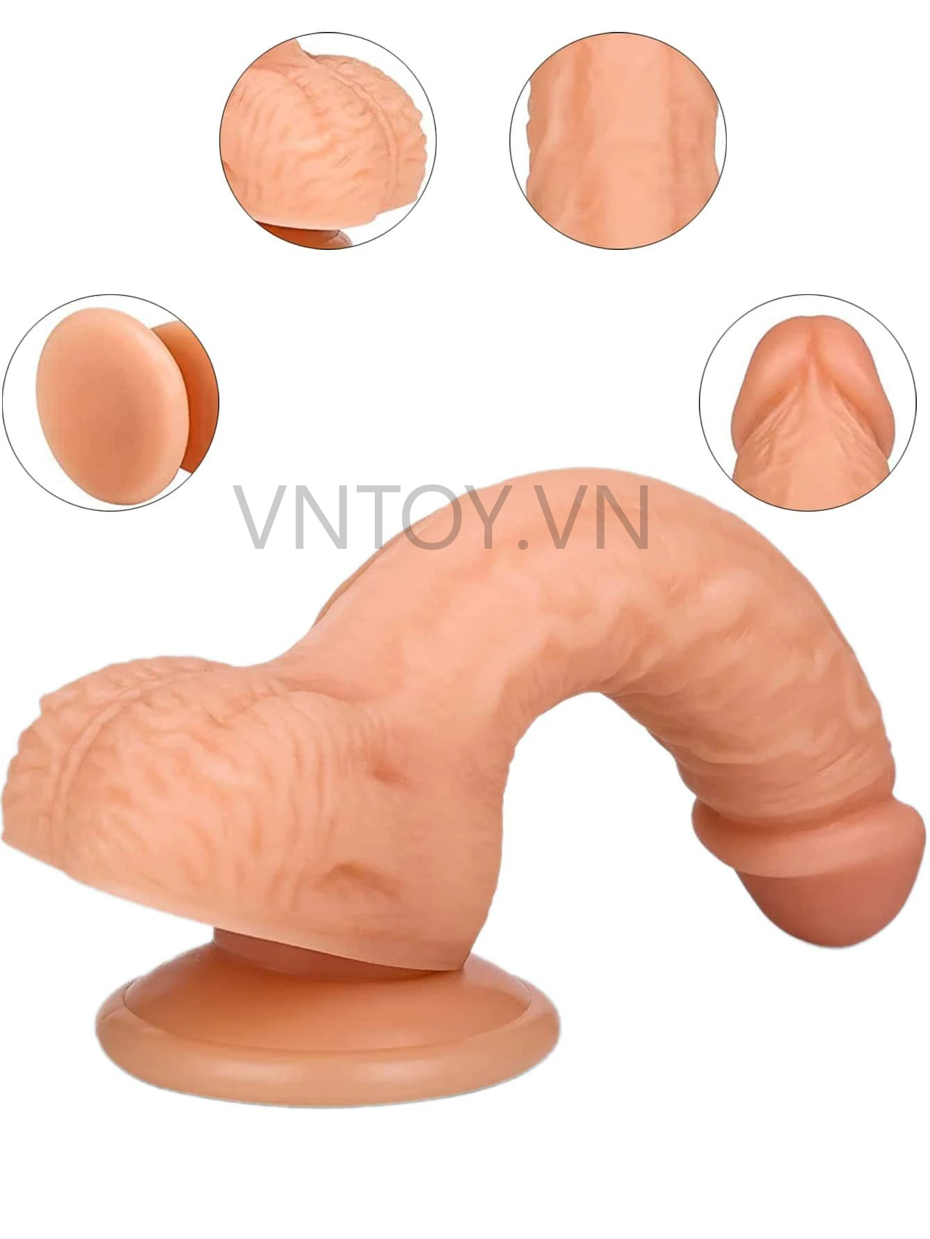 Dương vật giả cỡ lớn trắng hồng phong cách châu Âu