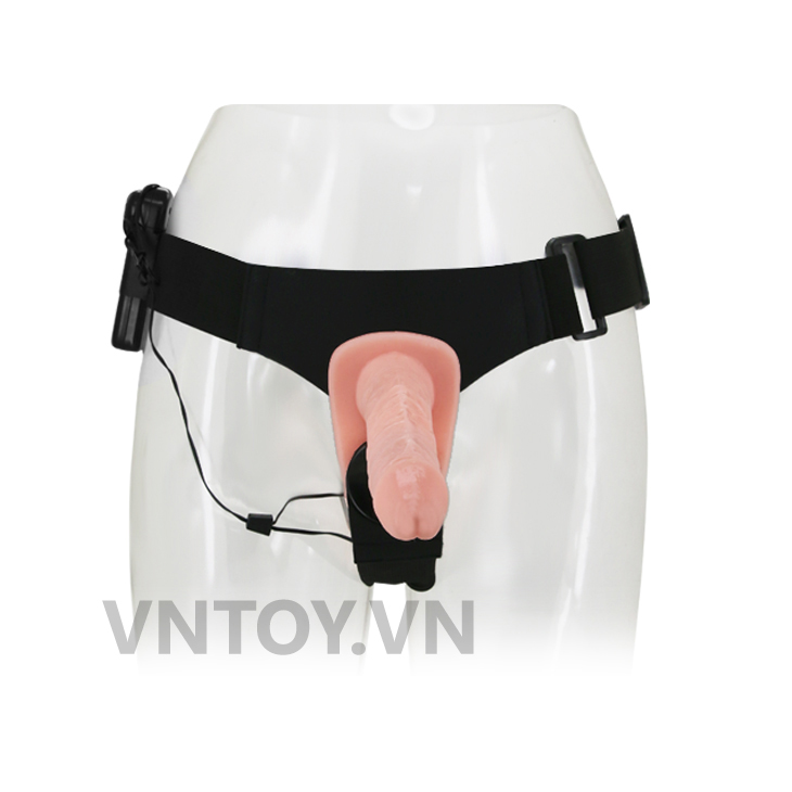 Dương vật giả đeo hông 2 đầu có rung – Double Strap-On Baile