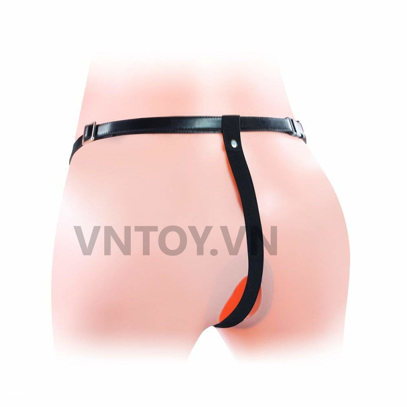 Dương vật giả đeo hông 2 đầu hollow rung 10 chế độ Lovetoy – đồ chơi tình dục cặp đôi