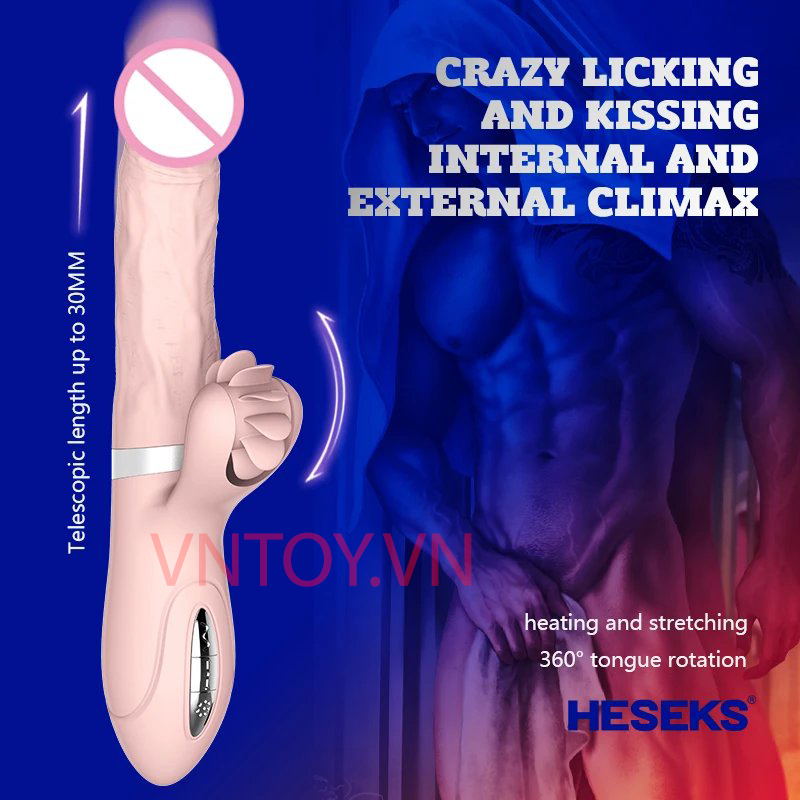 Dương vật giả Evo Mars thụt liếm sưởi ấm tự động