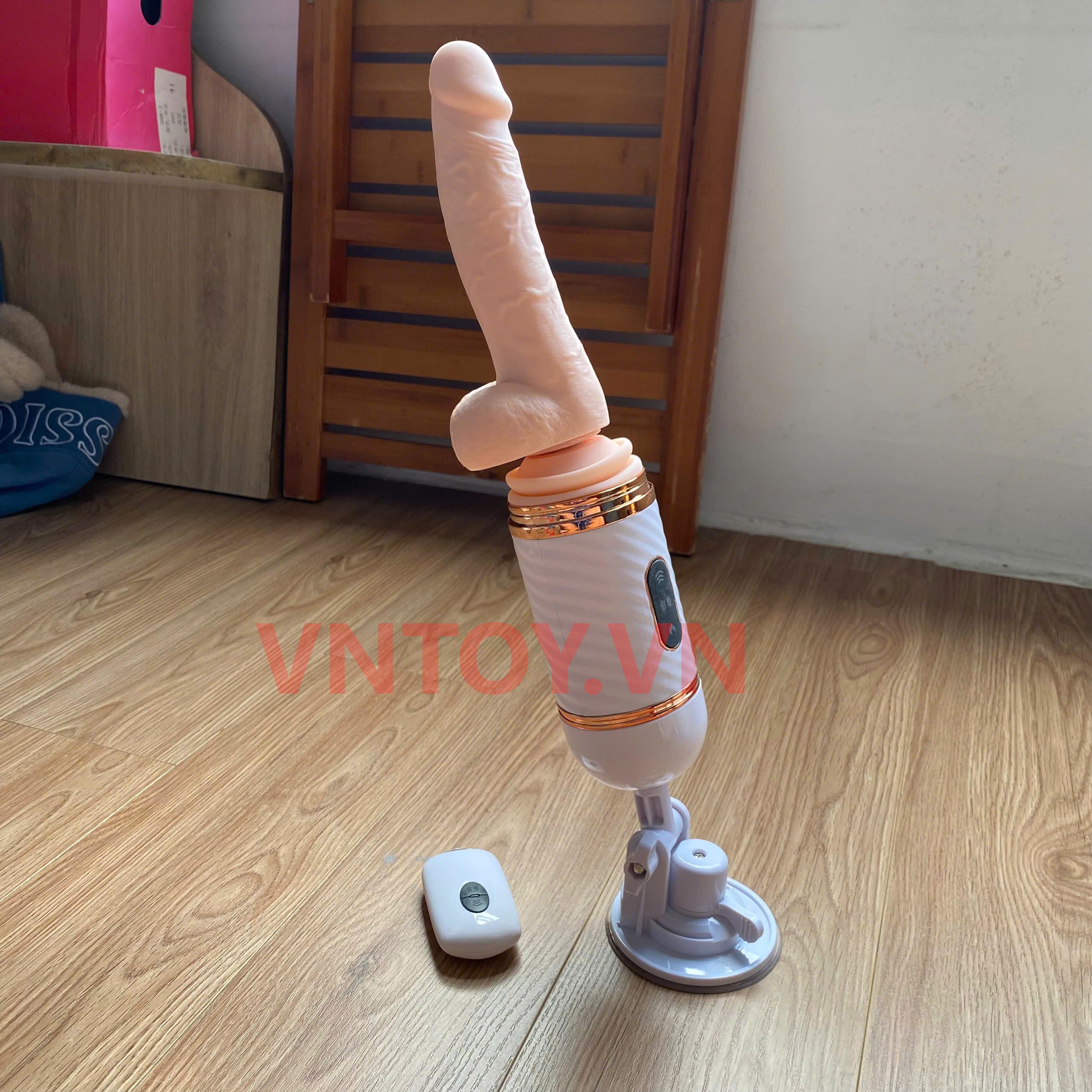 Dương vật giả thủ dâm tự động cao cấp Dibe kèm chân đế gắn tường