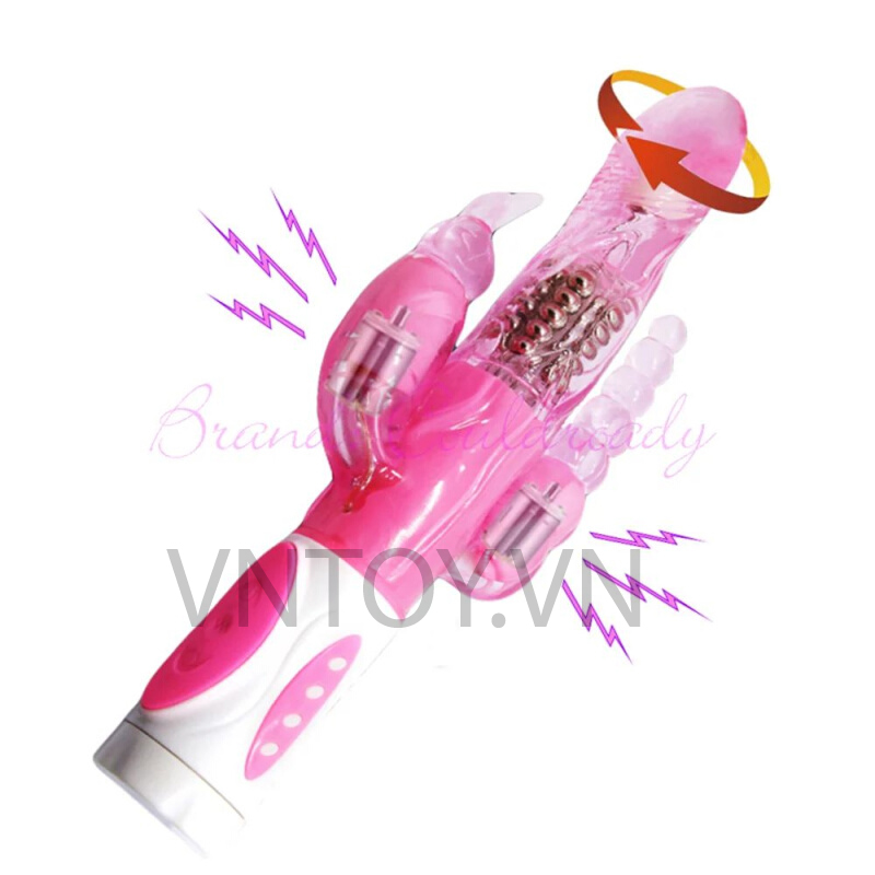 Dương vật giả tự động xoay ngoáy rung âm đạo hậu môn