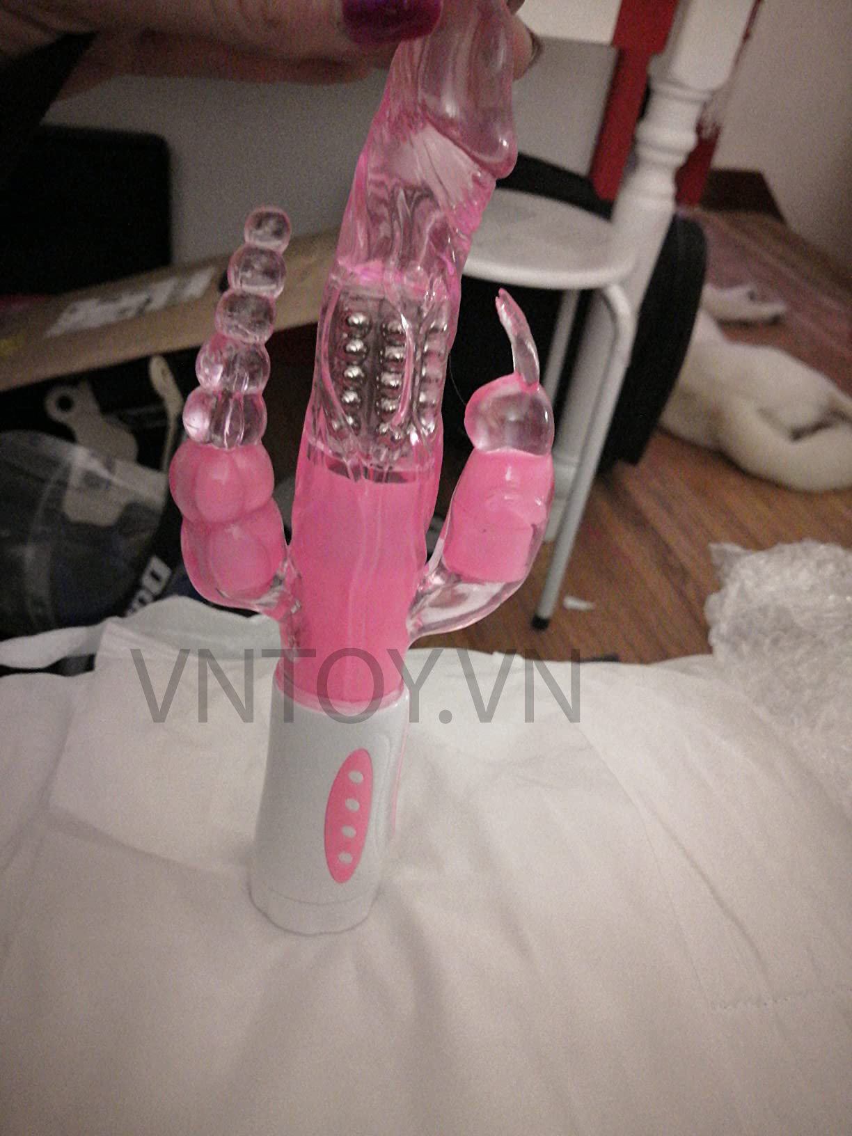 Dương vật giả tự động xoay ngoáy rung âm đạo hậu môn