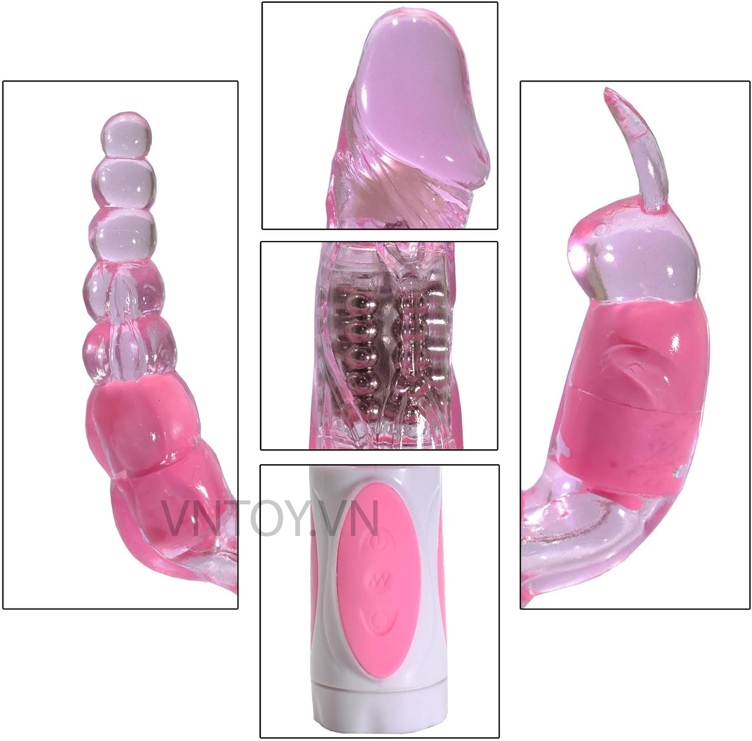 Dương vật giả tự động xoay ngoáy rung âm đạo hậu môn