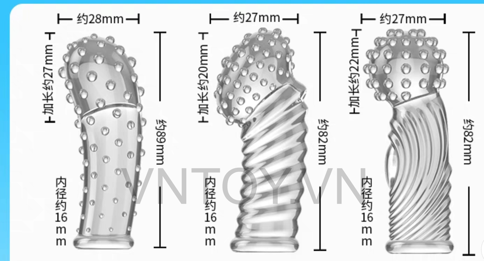 Bao cao su ngón tay G Spot nhiều gai
