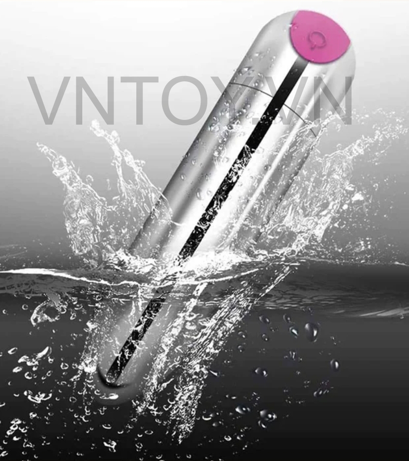 Trứng rung Inox hình viên đạn 10 chế độ sạc pin