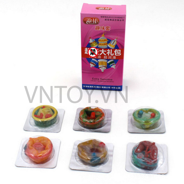 Bao cao su râu rồng - Hộp 6 cái