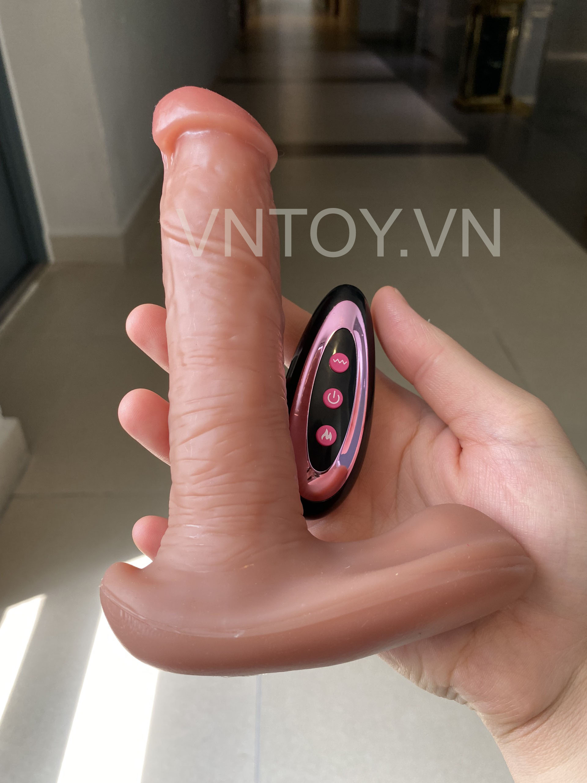 Dương vật giả nhét quần lót rung thụt sưởi ấm điều khiển từ xa