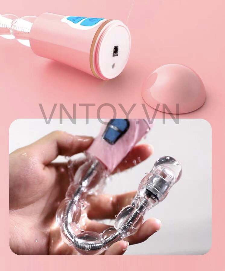 Máy rung hậu môn uốn lượn nhiều thanh bi sạc pin