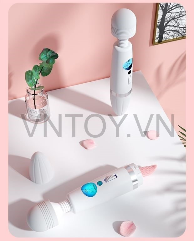 Chày rung kèm lưỡi liếm trang bị màn hình LED cao cấp