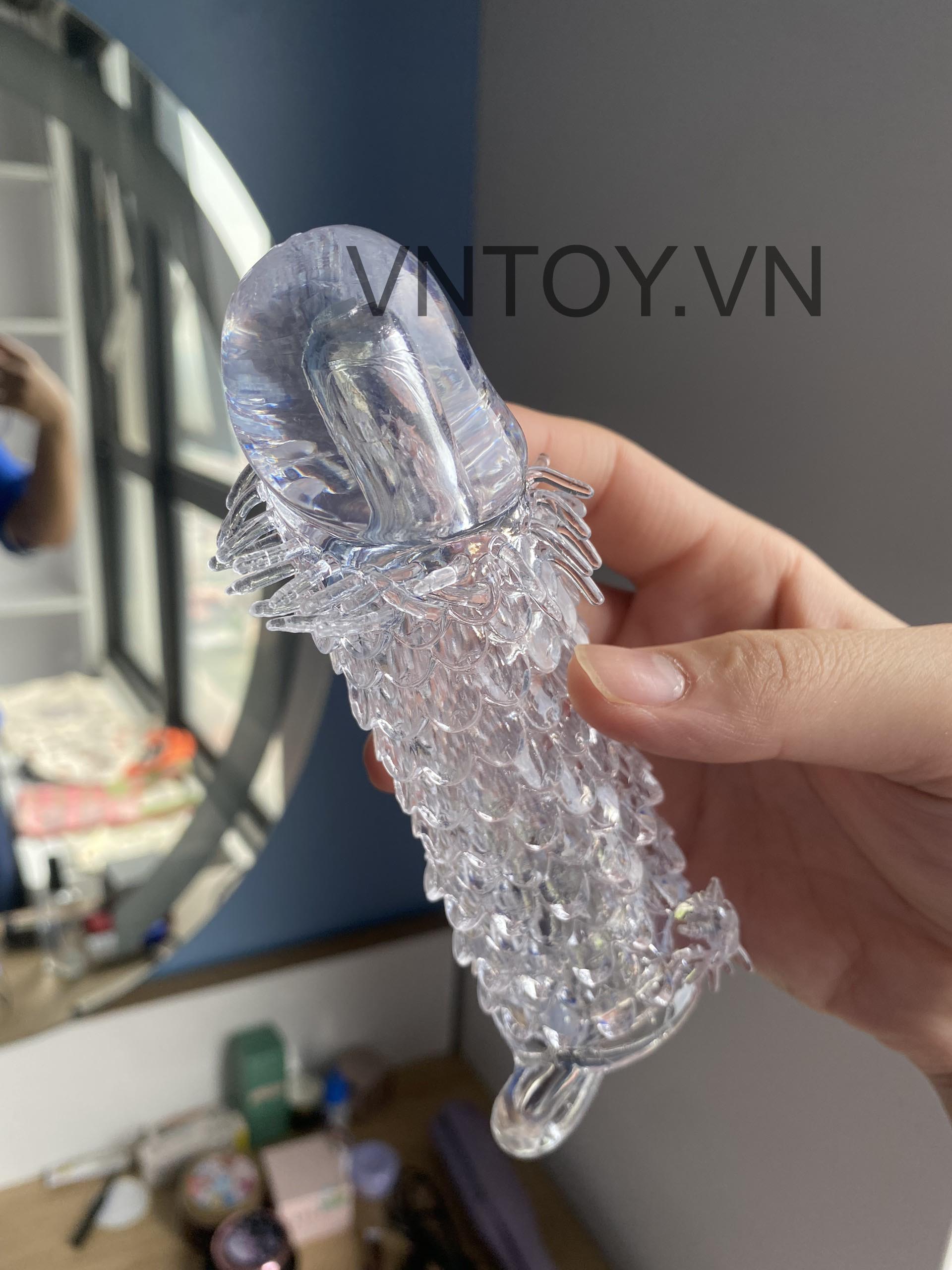 Bao cao su đôn dên vảy rồng