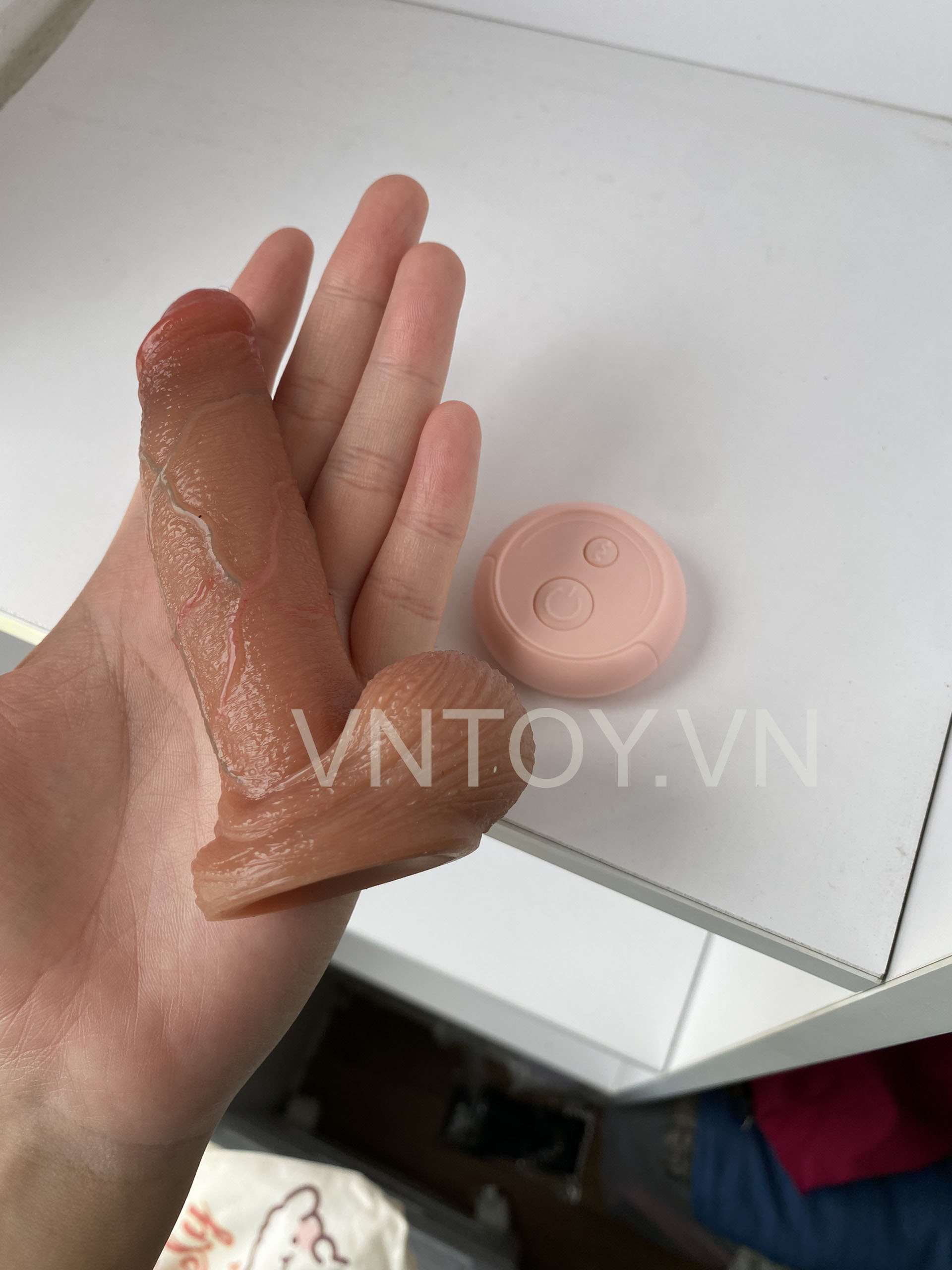 Dương vật giả điều khiển từ xa cỡ nhỏ Jiuai 10 chế độ rung