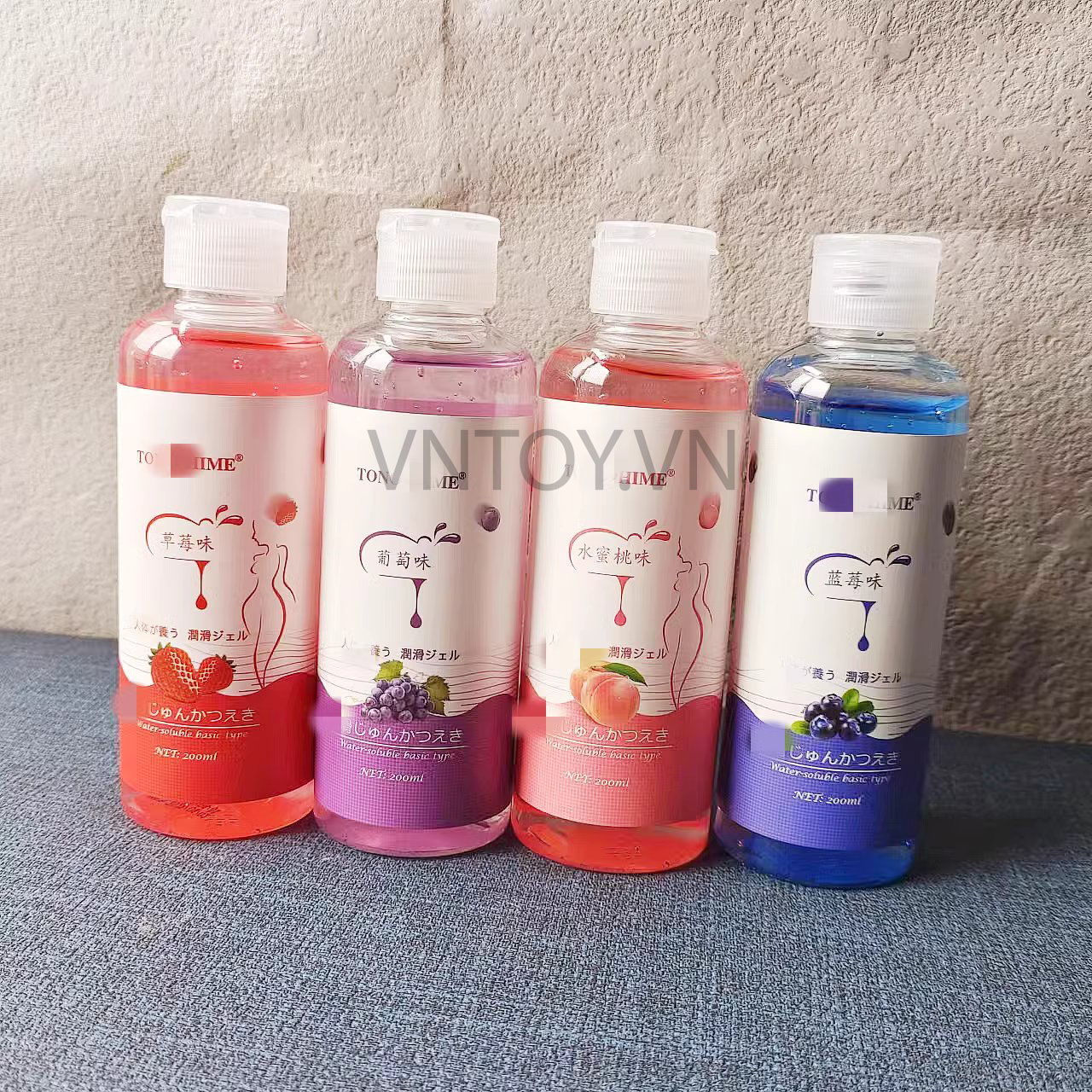 Gel bôi trơn Tono Hime hương trái cây Đào Dâu Nho Việt Quất