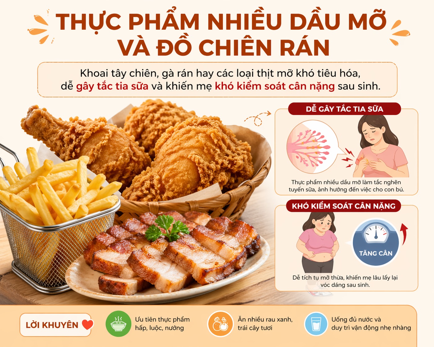 Hậu sản kiêng ăn gì? Những thực phẩm nên tránh sau khi sinh để nhanh phục hồi