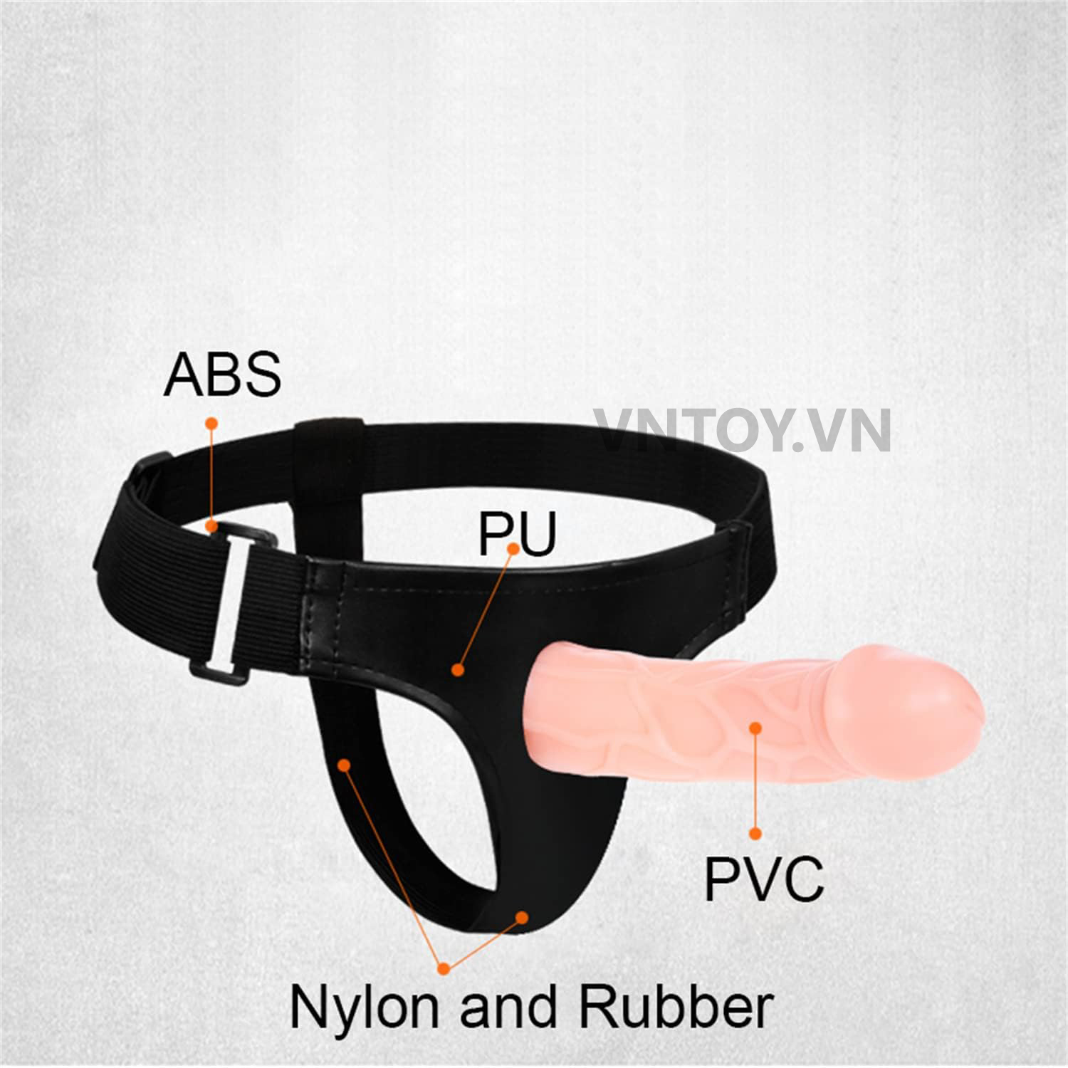 Jessica Strap-on Baile cao cấp – Dây đai gắn dương vật giả rỗng ruột Silicon