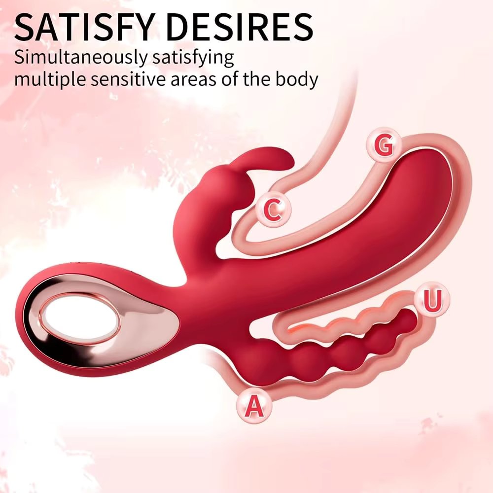 Máy Rung 3 Đầu Đa Điểm – Kích Thích Toàn Diện