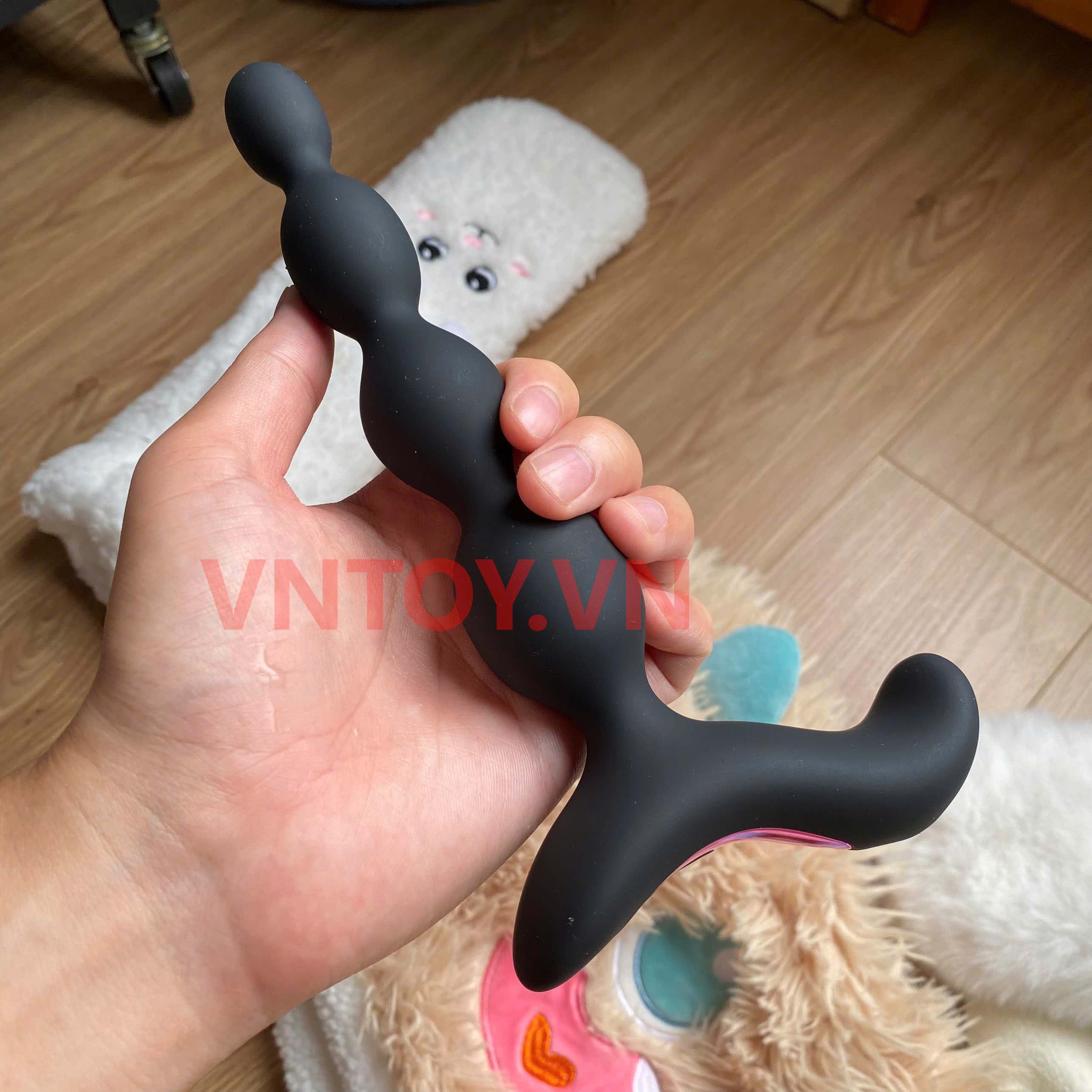 Máy rung hậu môn Anal beads cao cấp 10 chế độ