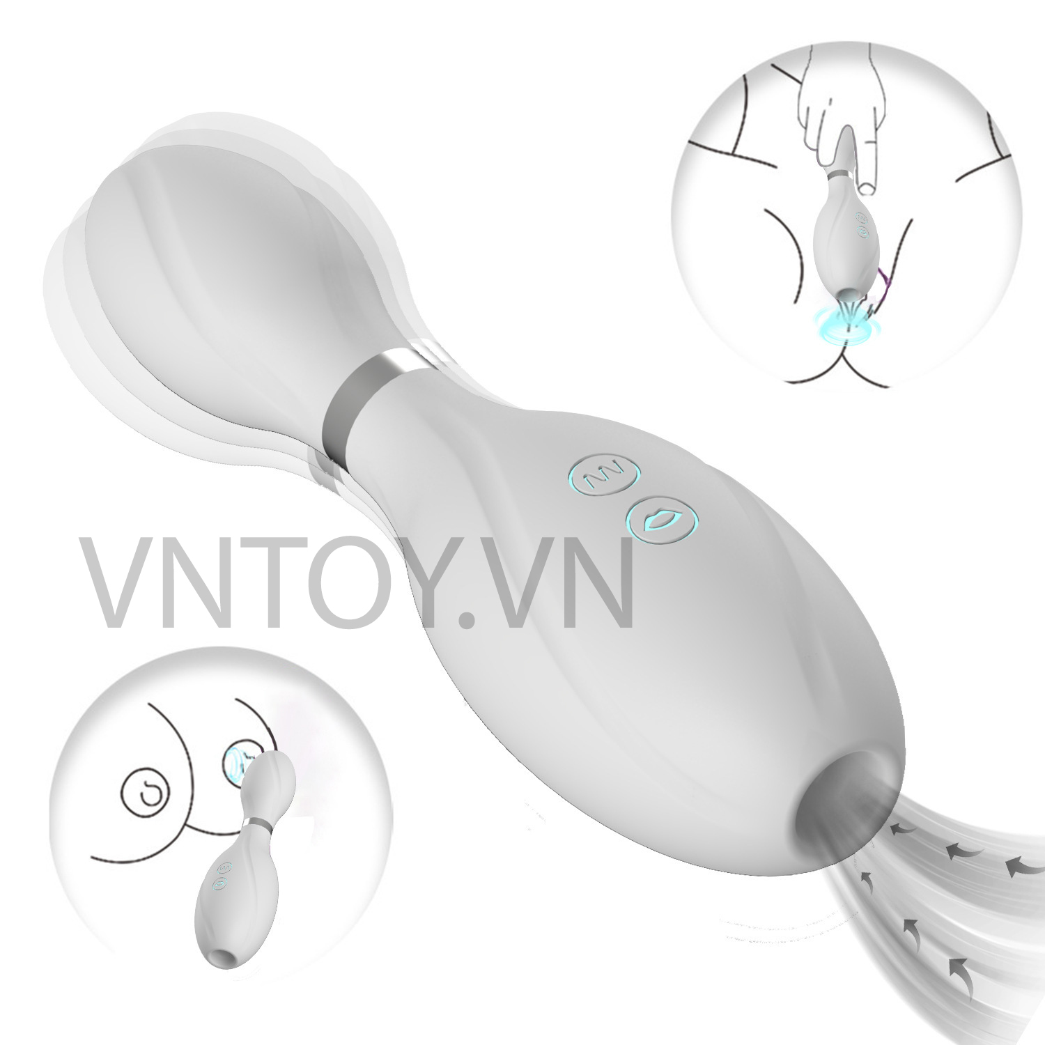 Sextoy Bowling rung hút âm đạo cầm tay cao cấp