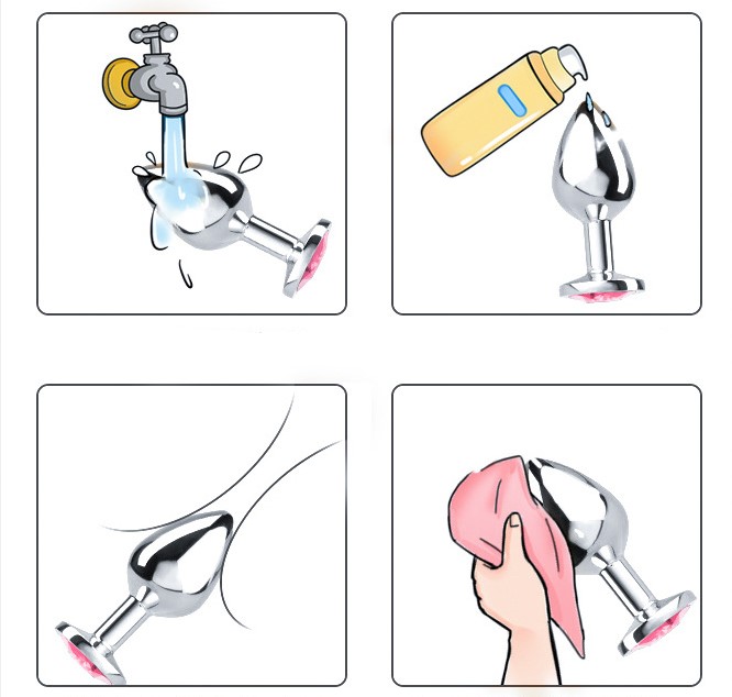 Phích cắm hậu môn inox đính đá: Sự kết hợp giữa thẩm mỹ và khoái cảm