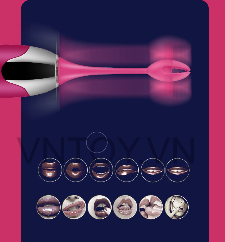 Bút rung điểm G 3 đầu Silicon kích thích âm đạo