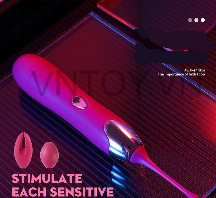 Bút rung điểm G 3 đầu Silicon kích thích âm đạo
