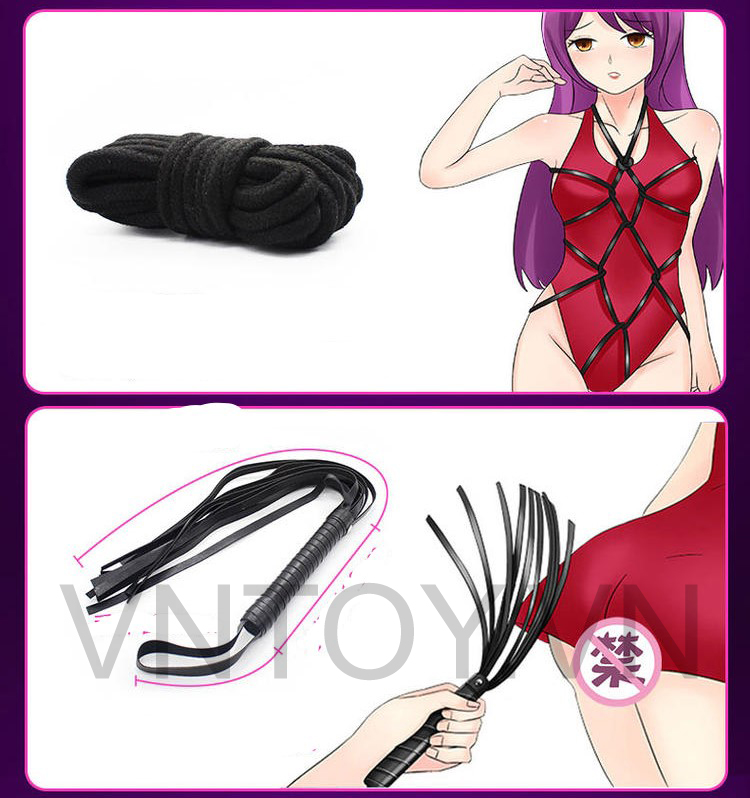 Bộ trói bạo dâm BDSM 10 món kích thích nam nữ