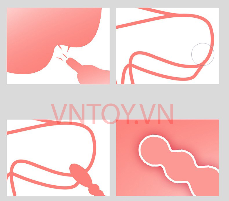 Gậy chọc kích thích hậu môn Silicon mềm dẻo