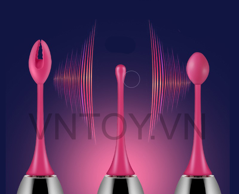 Bút rung điểm G 3 đầu Silicon kích thích âm đạo