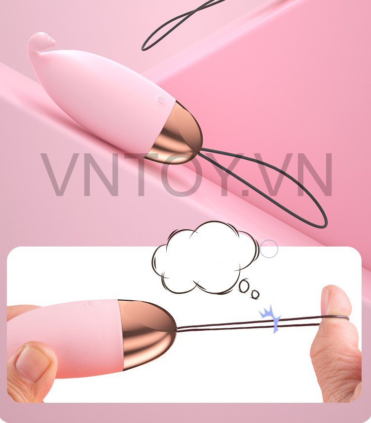 Trứng rung không dây massage điểm G hình móc sạc Pin