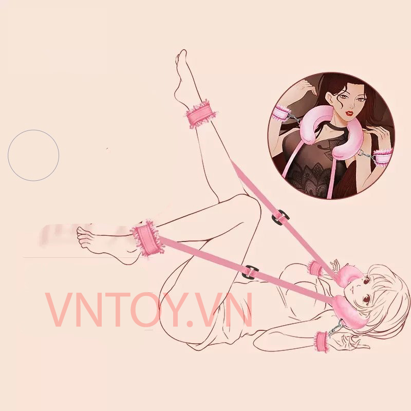 Bộ trói chân tay đệm gối cao cấp hình chữ U