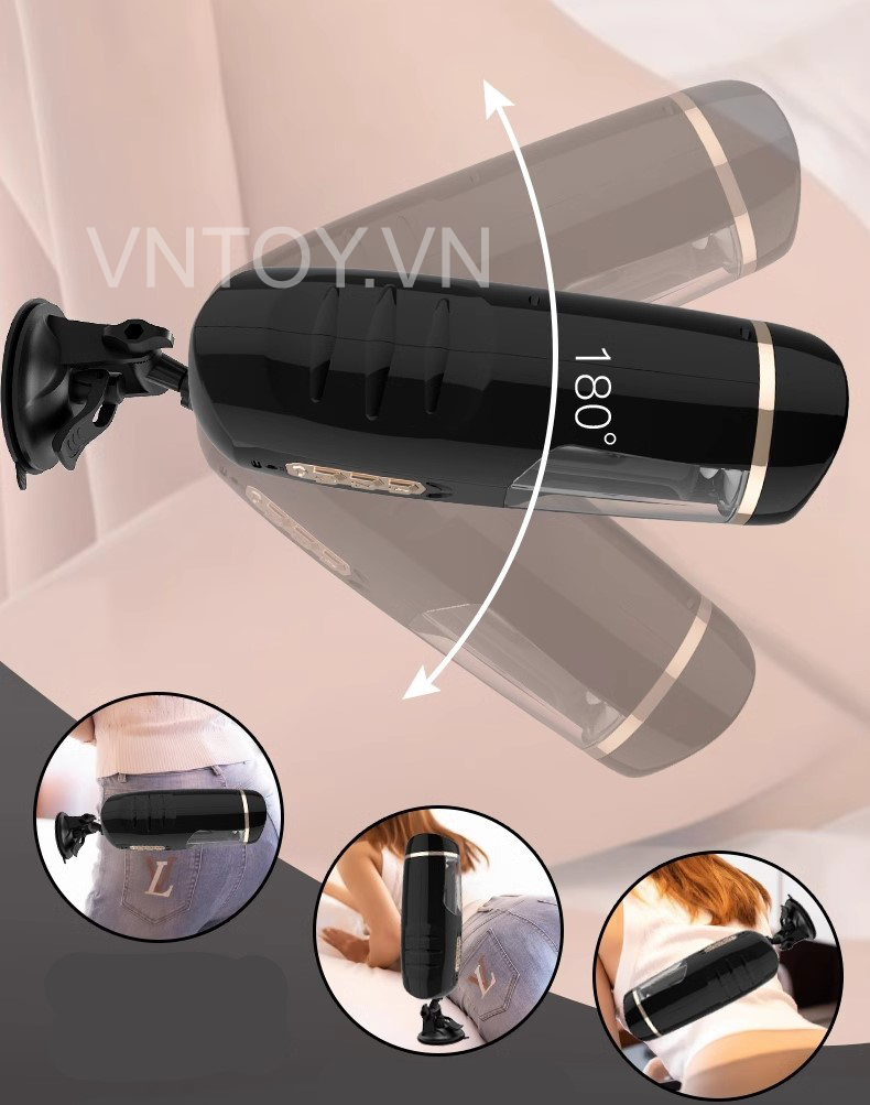 Âm đạo giả gắn tường thụt tự động tỏa nhiệt phát âm thanh rên la