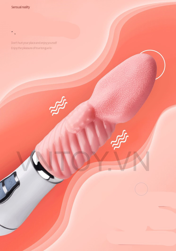 Lưỡi liếm tình yêu rung âm đạo cầm tay sạc pin