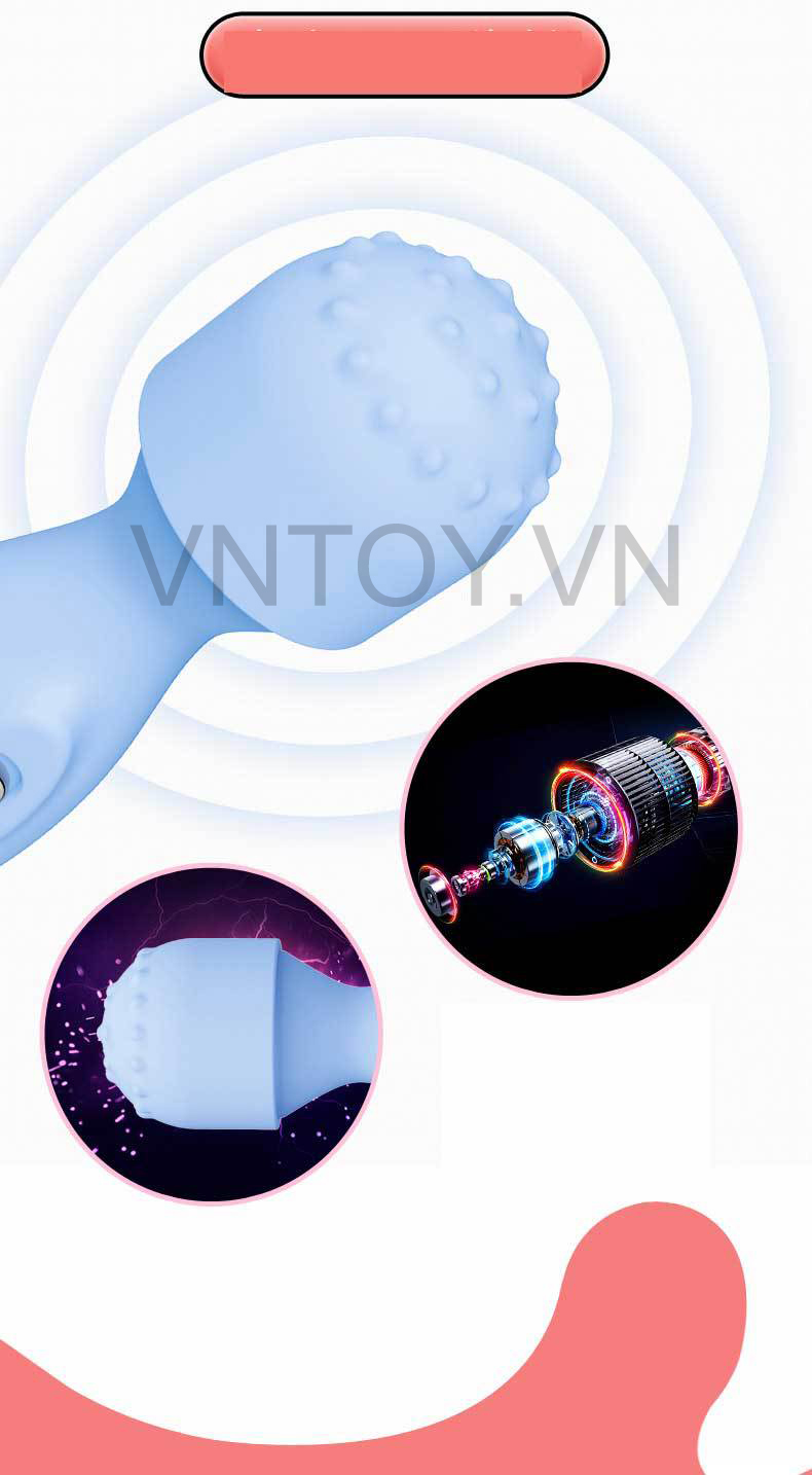 Chày rung gai cầm tay massage âm đạo