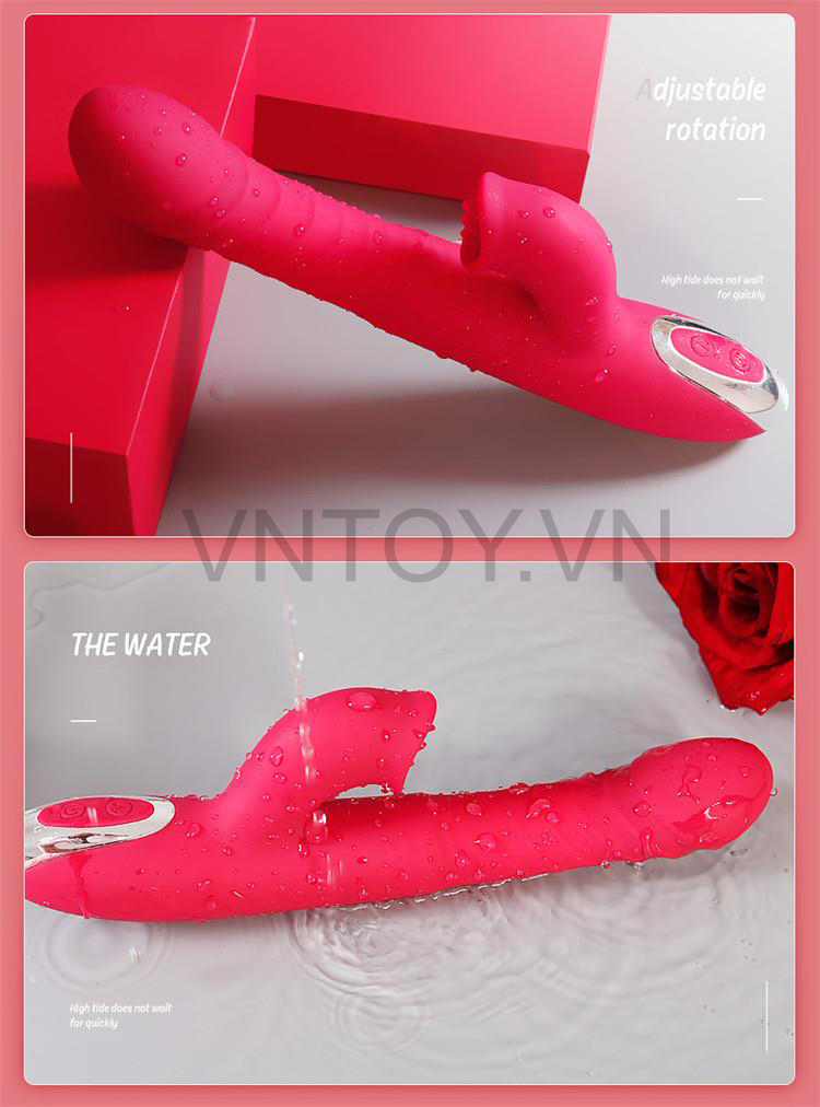 Dương vật giả thò thụt lưỡi liếm sưởi ấm 42 độ cao cấp