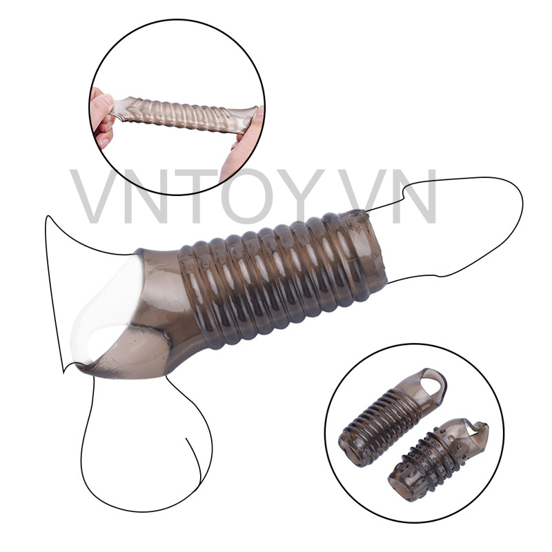 Bao cao su đôn dên khúc giữa có quai đeo bìu