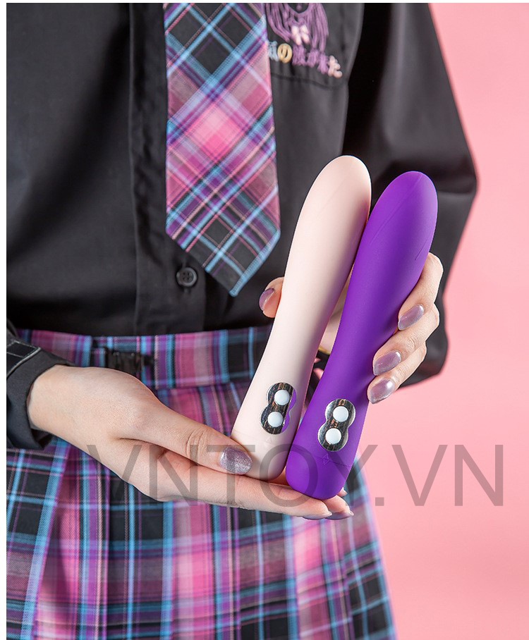 Bút rung âm đạo dài sạc Pin 10 chế độ