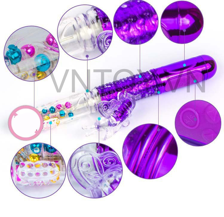 Dương vật giả thụt xoay vô cực rung điểm G