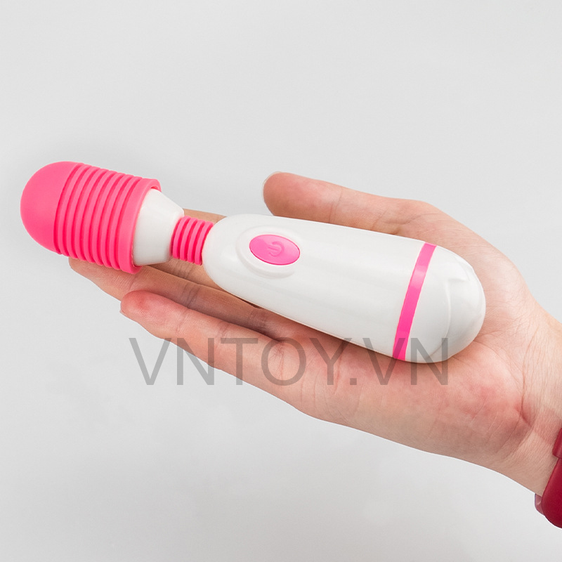 Chày rung âm đạo cầm tay đầu xoay Silicon 10 chế độ sạc Pin