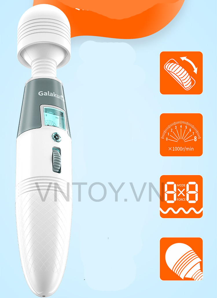 Chày rung Galaku chính hãng massage tỏa nhiệt 42 độ