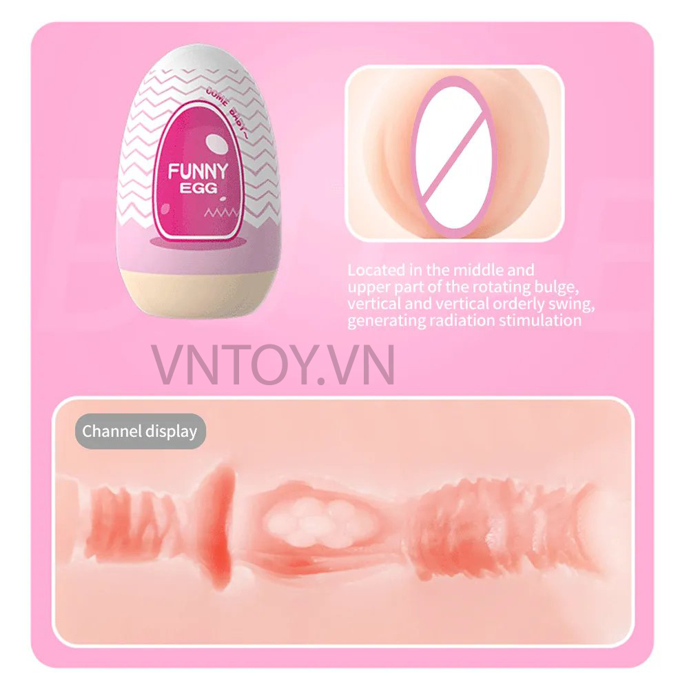 Trứng tự sướng Funny Egg giá rẻ - Đồ chơi thủ dâm nam