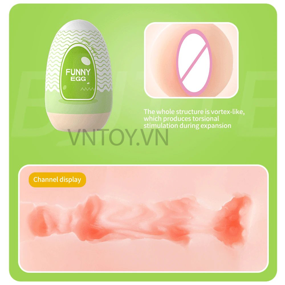 Trứng tự sướng Funny Egg giá rẻ - Đồ chơi thủ dâm nam