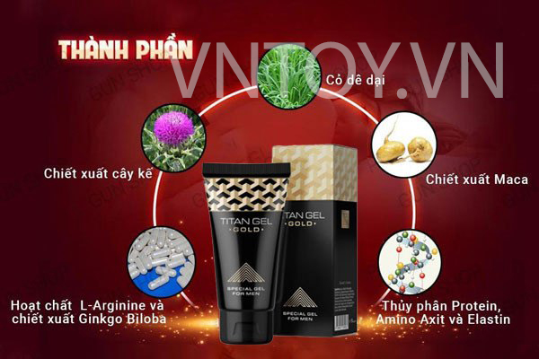 Titan Gel Gold chính hãng tăng kích cỡ cậu nhỏ