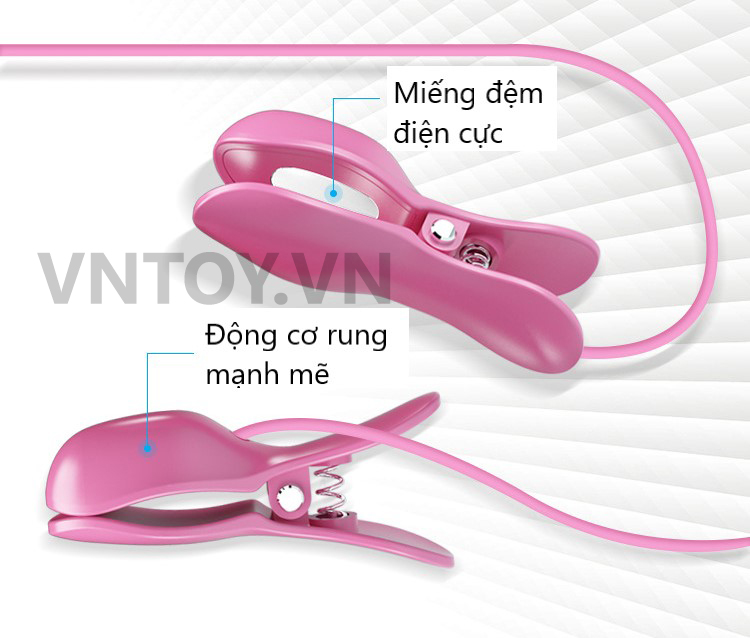 Trứng rung kẹp nhũ hoa Pretty Love sốc điện tê tái