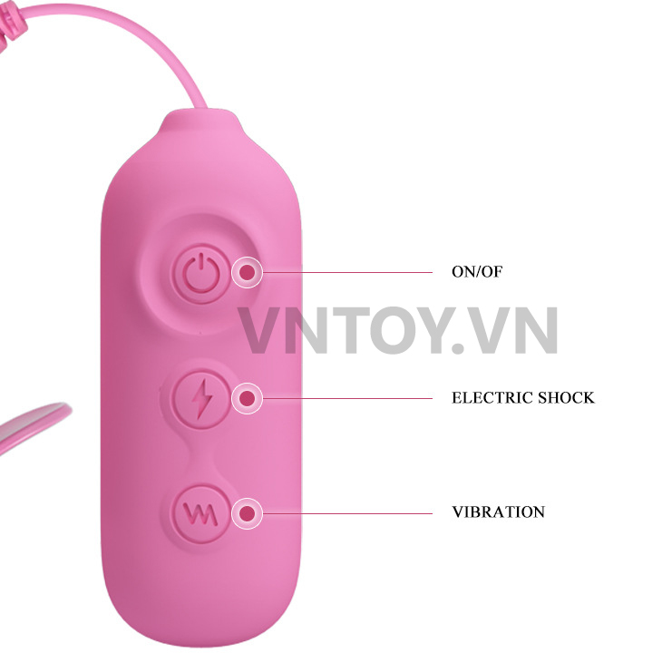 Trứng rung kẹp nhũ hoa Pretty Love sốc điện tê tái
