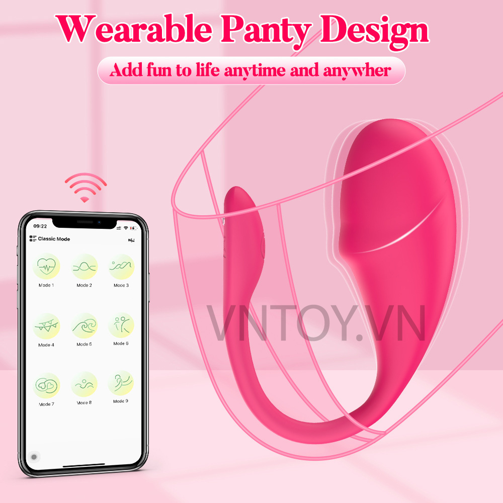 Trứng rung thiên nga điều khiển qua App Bluetooth Love Spouse