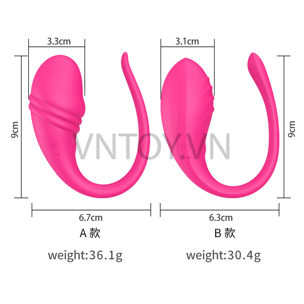 Trứng rung thiên nga kết nối App Bluetooth Lovespouse rung 2 điểm điều khiển từ xa